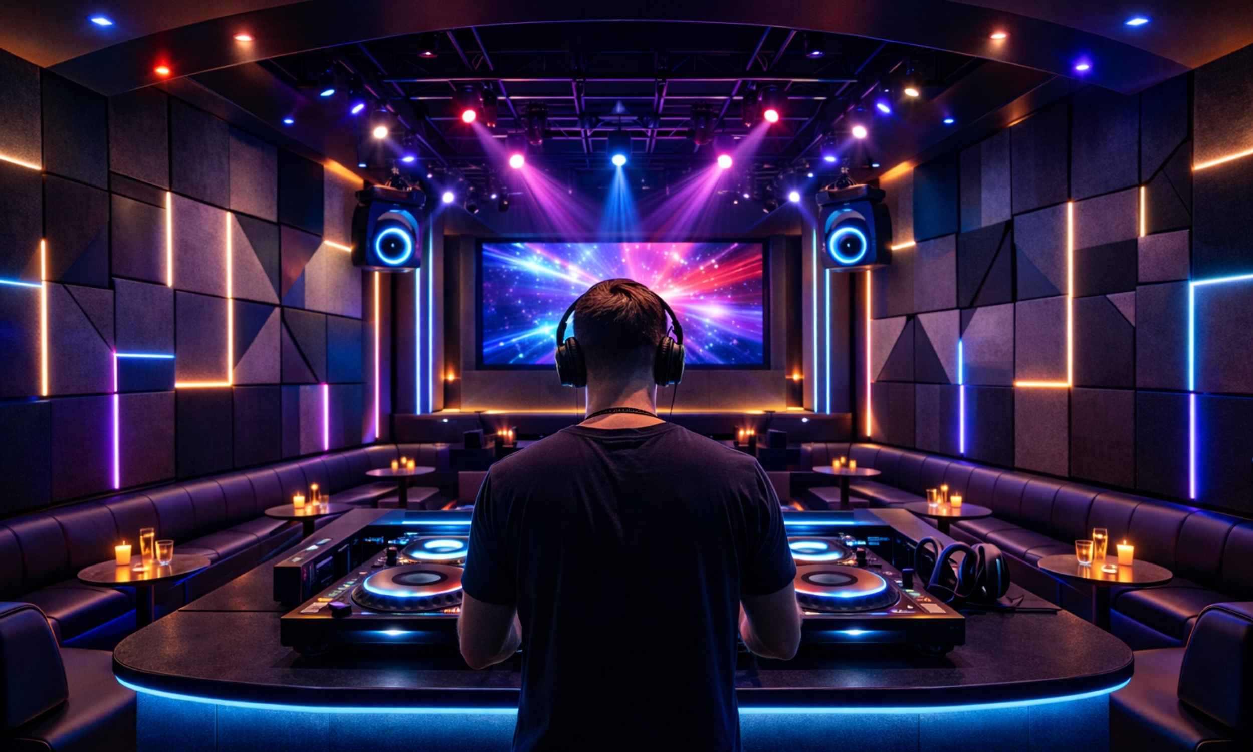 DJ booth acoustic treatment